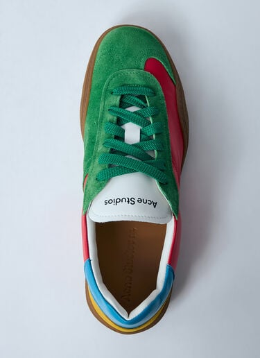 가죽 로우탑 스니커즈 Acne Studios 가죽 로우탑 스니커즈 레드 acn0159025