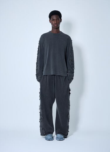Distressed Logo Track Pants Acne Studios Distressed Logo Track Pants Black acn0160011
