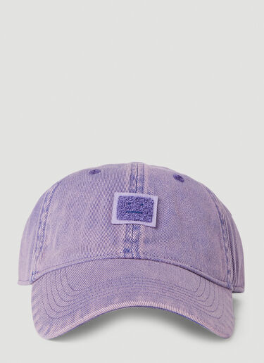 方脸贴饰棒球帽 Acne Studios 方脸贴饰棒球帽 紫色 acn0251020