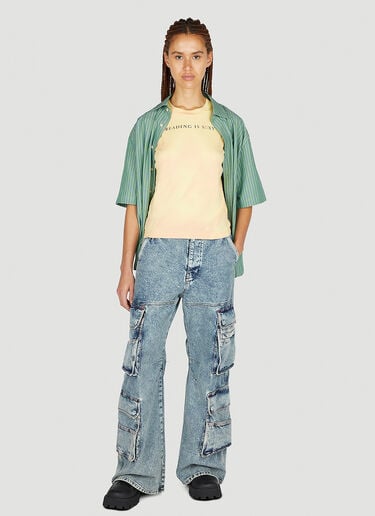 热反应 T 恤 Acne Studios 热反应 T 恤 黄色 acn0251042