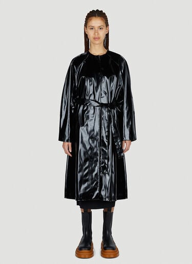 Acne Studios High Gloss Belted Coat Black acn0252024