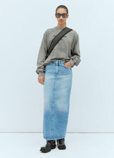 Blurred Logo Sweatshirt Acne Studios Blurred Logo Sweatshirt Grey acn0254030