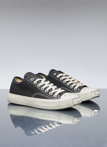 Canvas Low Top Sneakers Acne Studios Canvas Low Top Sneakers Black acn0255018