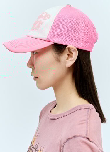 Acne Studios 로고 베이스볼 캡 핑크 acn0256042