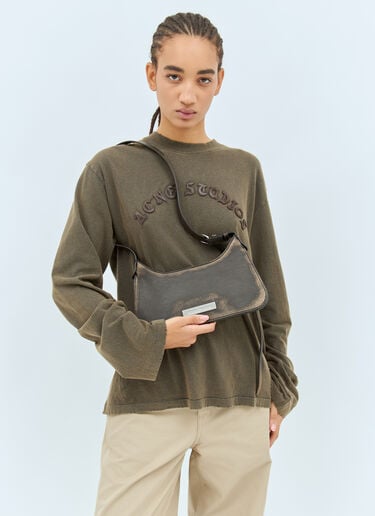 Acne Studios Platt Mini Shoulder Bag Brown acn0258030