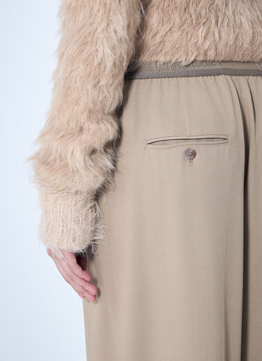 徽标饰带斜纹布裤 Acne Studios 徽标饰带斜纹布裤 米色 acn0259010