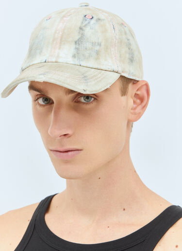 Acne Studios 코팅 마감 데님 베이스볼 캡 베이지 acn0358001