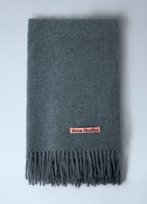 Acne Studios Wool Scarf Grey acn0359007