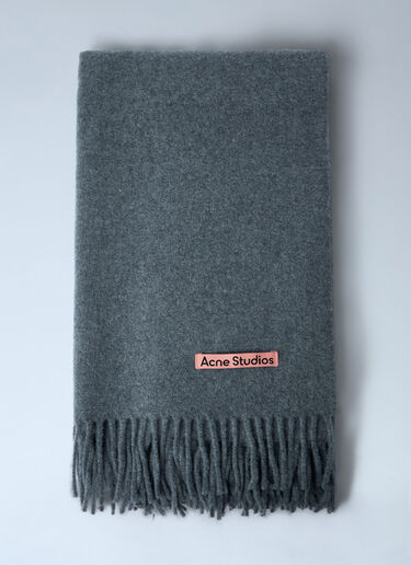 Acne Studios Wool Scarf Grey acn0359007