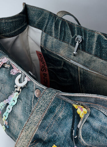 Acne Studios 徽标单肩托特包  蓝色 acn0360001