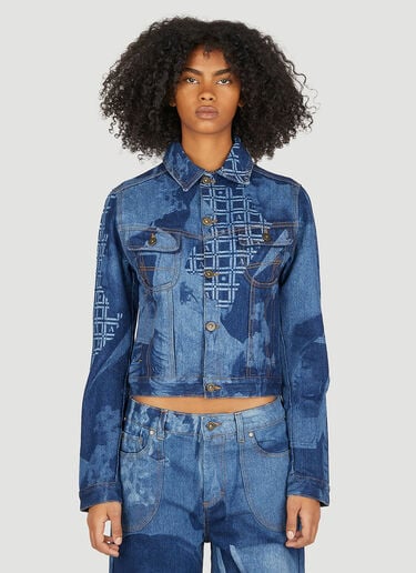 Eyes On You Jacket Ahluwalia Studio Eyes On You Jacket Blue ahl0250001