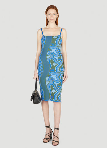 Rumbidzai Knitted Dress Ahluwalia Rumbidzai Knitted Dress Blue ahl0252006