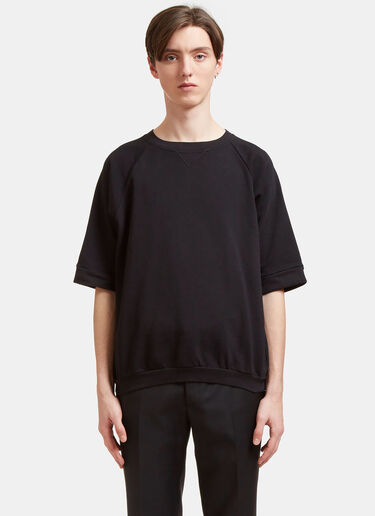 Elbow-Length Sleeved Sweatshirt Aiezen Elbow-Length Sleeved Sweatshirt Black aie0118031