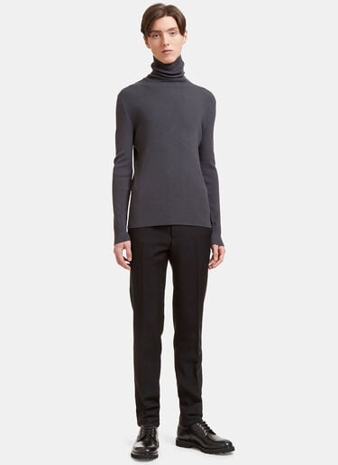Aiezen Wool-Blend Turtleneck Sweater Grey aie0120009