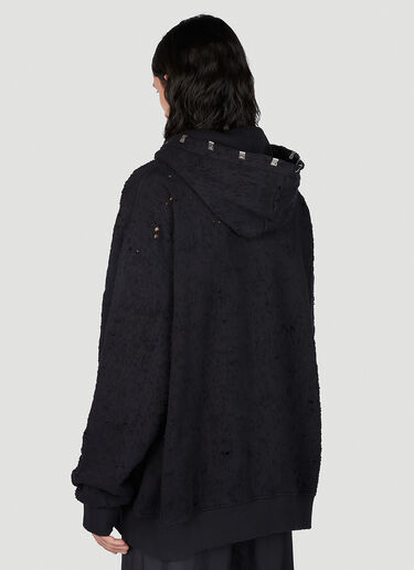 1017 ALYX 9SM Distressed Lightercap Hooded Sweatshirt Black aly0152001