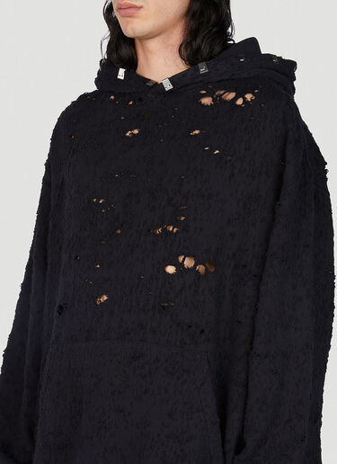 1017 ALYX 9SM Distressed Lightercap Hooded Sweatshirt Black aly0152001