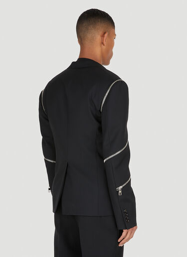 Zip Sleeve Blazer Alexander McQueen Zip Sleeve Blazer Black amq0148003