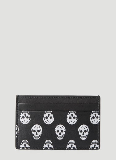 스컬 프린트 카드홀더 Alexander McQueen 스컬 프린트 카드홀더 블랙 amq0148048