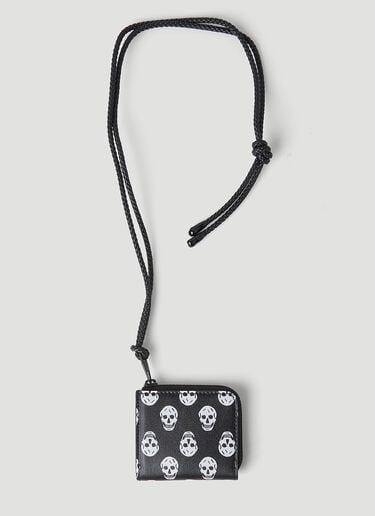 Alexander McQueen Skull Motif Coin Wallet Black amq0148051