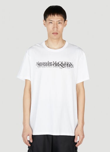 Logo Stamp T-Shirt Alexander McQueen Logo Stamp T-Shirt White amq0151005
