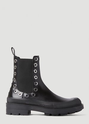 Alexander McQueen 아일릿 부츠 블랙 amq0151045