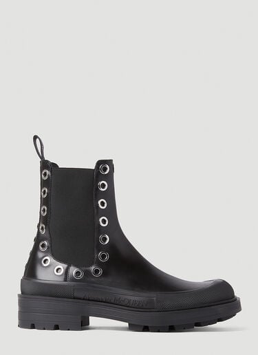 Alexander McQueen 孔眼靴子 黑 amq0151045