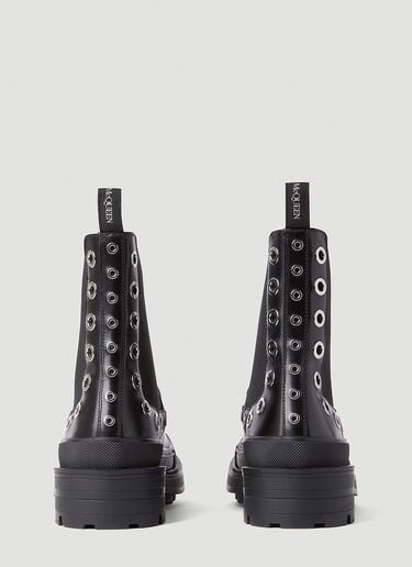 孔眼靴子 Alexander McQueen 孔眼靴子 黑 amq0151045