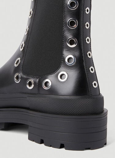 孔眼靴子 Alexander McQueen 孔眼靴子 黑 amq0151045