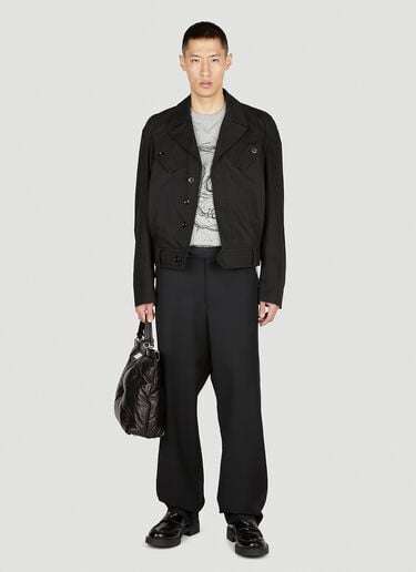 Alexander McQueen 스크리블 스컬 티셔츠 그레이 amq0152011