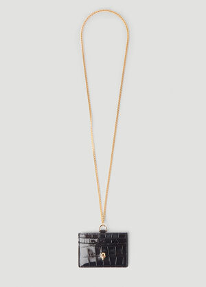 Alexander McQueen Chain Card Holder Black amq0245034