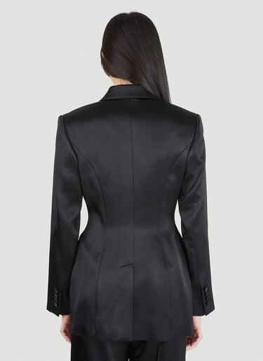 Sculpted Double-Breasted Blazer Alexander McQueen Sculpted Double-Breasted Blazer Black amq0246008