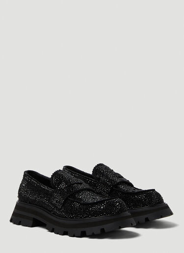 Embellished Platform Loafers Alexander McQueen Embellished Platform Loafers Black amq0249053