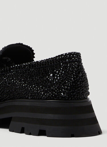 Embellished Platform Loafers Alexander McQueen Embellished Platform Loafers Black amq0249053