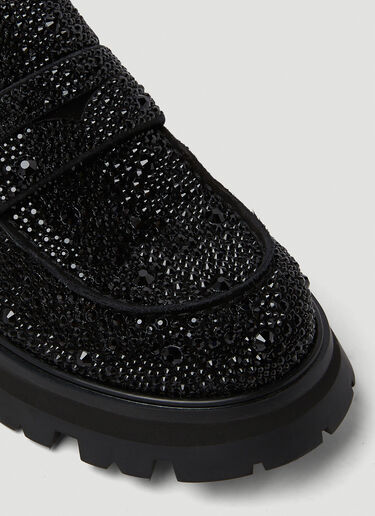 Embellished Platform Loafers Alexander McQueen Embellished Platform Loafers Black amq0249053