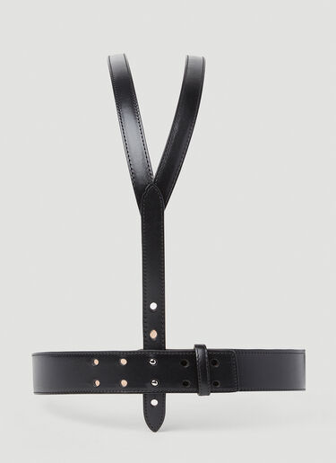 Alexander McQueen Harness Belt Black amq0251016