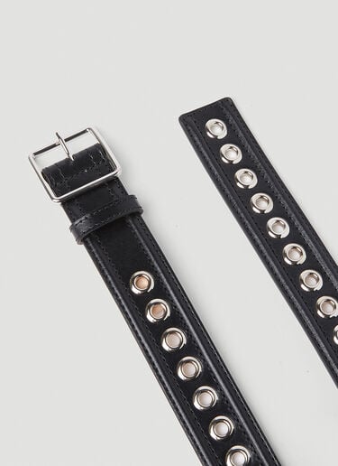 Eyelet Belt Alexander McQueen Eyelet Belt Black amq0251017
