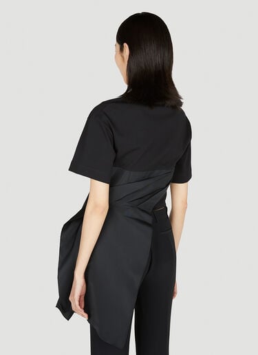 Alexander McQueen 컷 앤 소 티셔츠 블랙 amq0251028