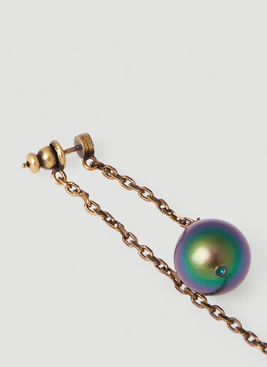 Skull Chain Earrings Alexander McQueen Skull Chain Earrings Gold amq0251067