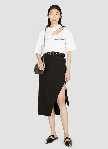 Slash Cut T-Shirt Alexander McQueen Slash Cut T-Shirt White amq0251091