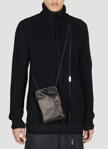 Ann Demeulemeester Ferry Pouch Crossbody Bag Black ann0152019