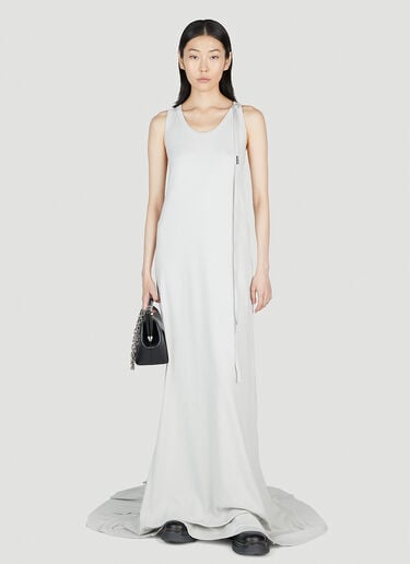 Ann Demeulemeester X-Long Flared Dress Grey ann0252018