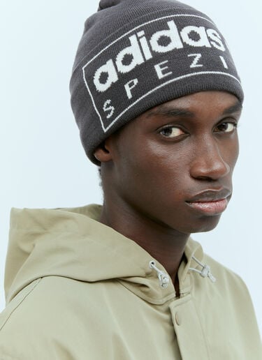 adidas Originals by SPZL Logo Jacquard Beanie Hat Grey aos0154014