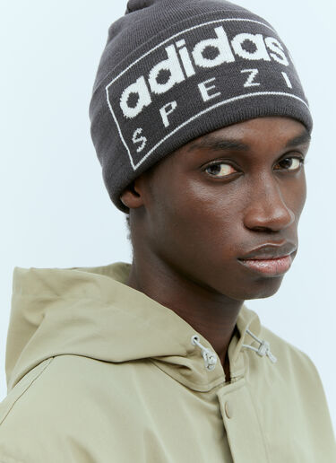 Logo Jacquard Beanie Hat adidas Originals by SPZL Logo Jacquard Beanie Hat Grey aos0154014