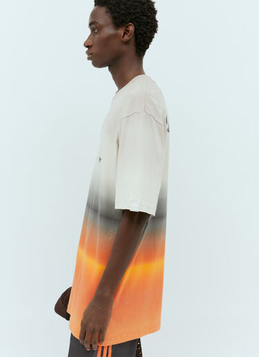 adidas x Song for the Mute 徽标印花渐变 T 恤 米色 asf0154006