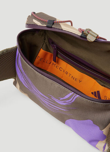 Graphic Print Belt Bag adidas by Stella McCartney Graphic Print Belt Bag Green asm0254038