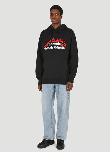 Assid Satanic Rock Music Hooded Sweatshirt Black ass0344008