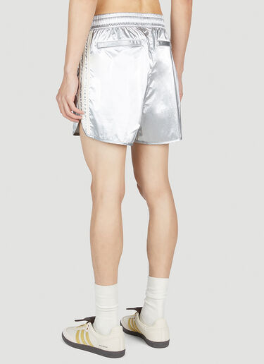 Metallic Track Shorts adidas by Wales Bonner Metallic Track Shorts Silver awb0352005