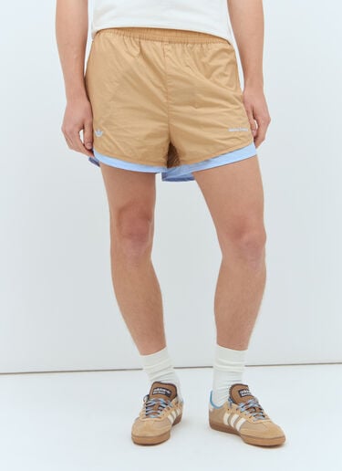 Nylon Double-Layered Shorts adidas by Wales Bonner Nylon Double-Layered Shorts Beige awb0357003