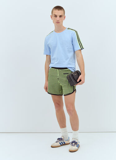adidas by Wales Bonner 徽标刺绣 T 恤 蓝色 awb0357005