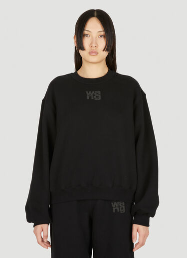 徽标运动衫 Alexander Wang 徽标运动衫 黑 awg0249023